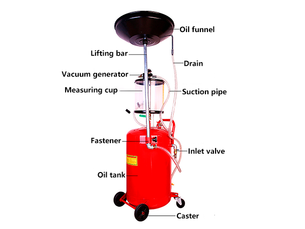Pneumatic Oil Drainer Extractor